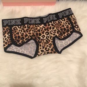 VS PINK leopard boyshorts